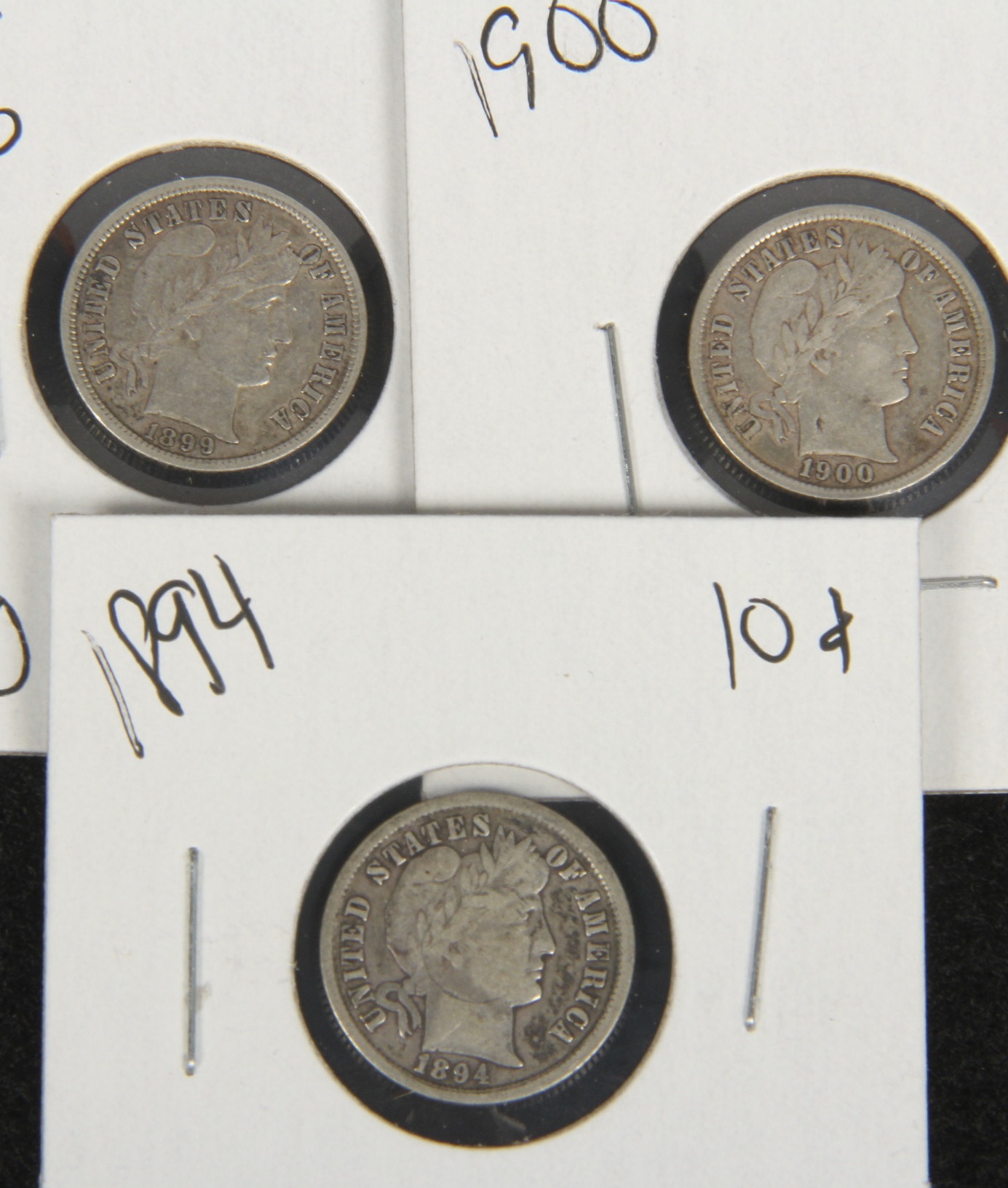 Collection of Barber Silver Dimes