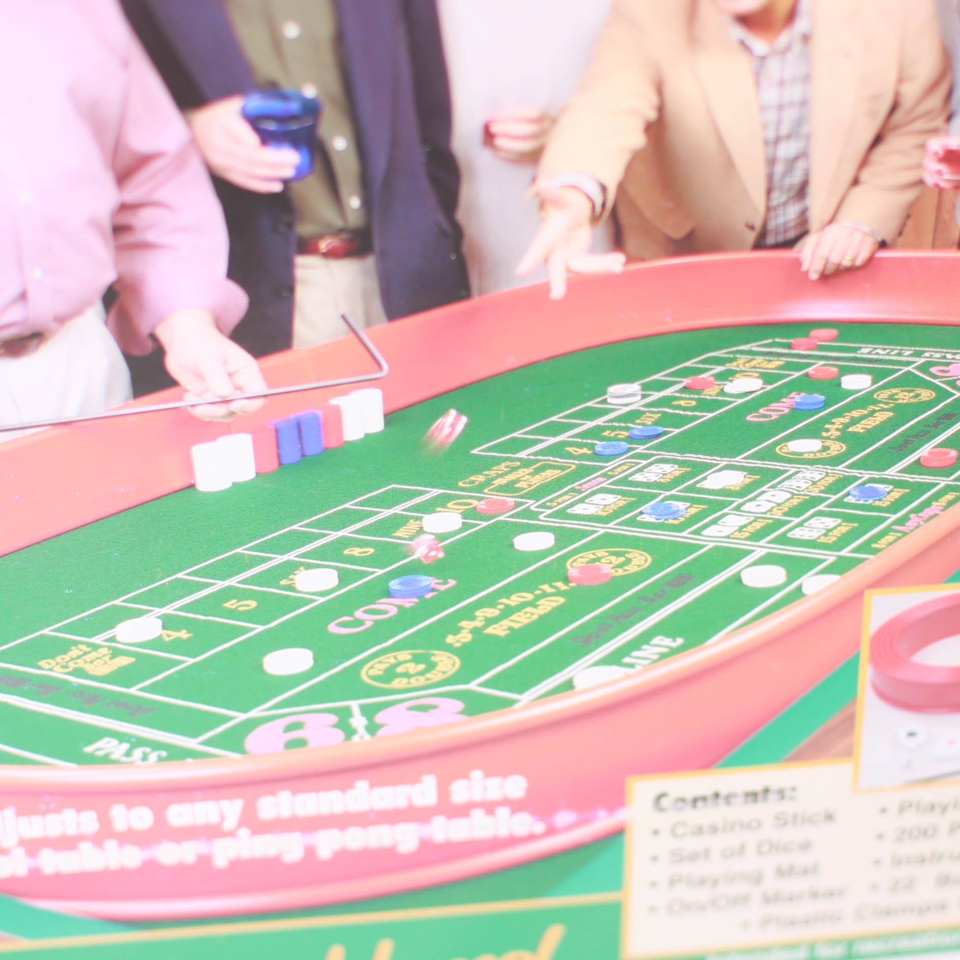 Suddenly Las Vegas Table Cover and Michael Graves Poker Set