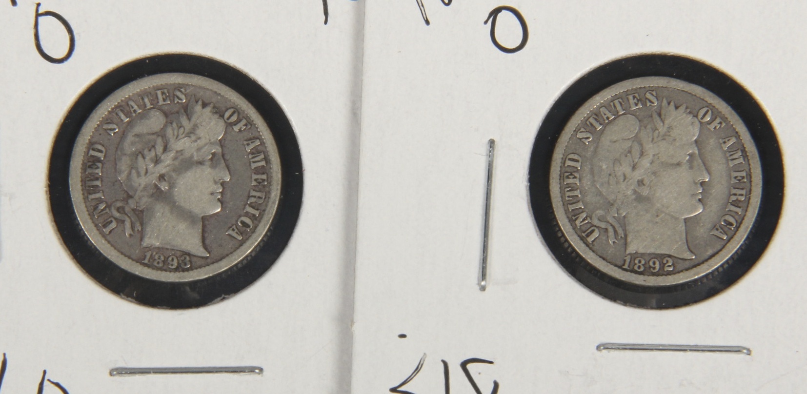 Assortment of Barber Silver Dimes