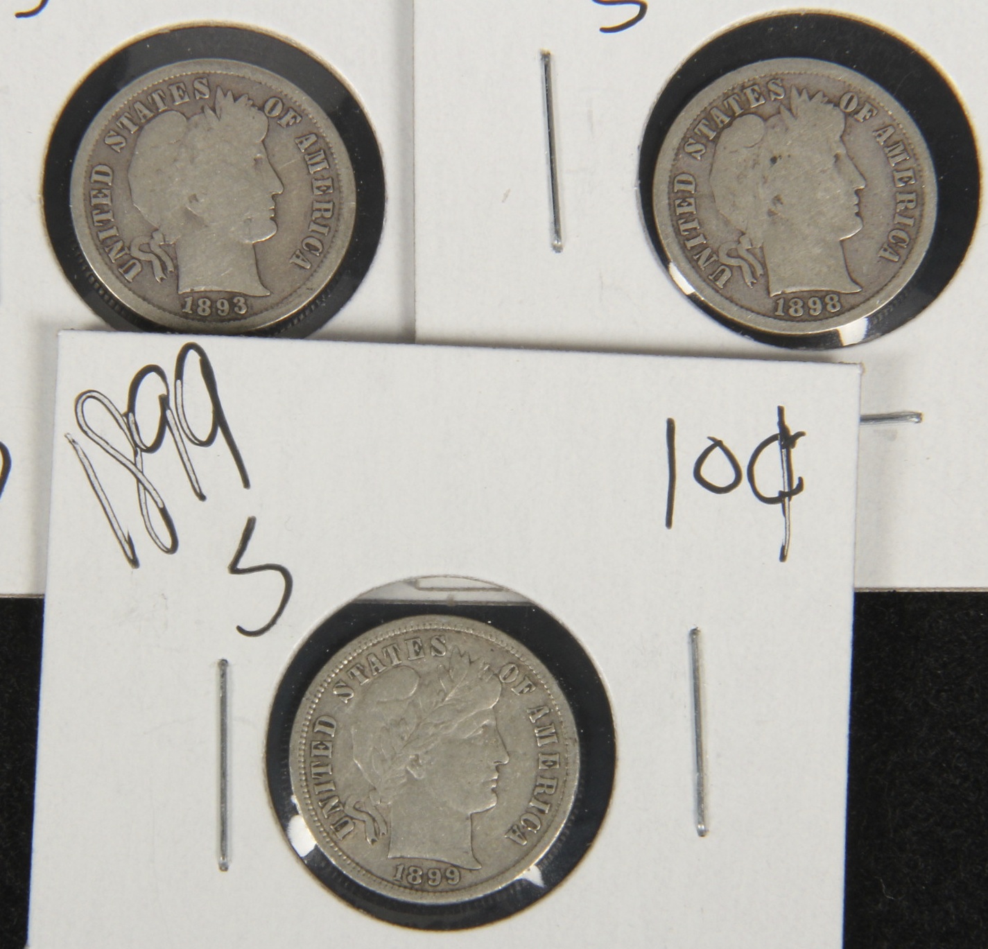 Assortment of Barber Silver Dimes