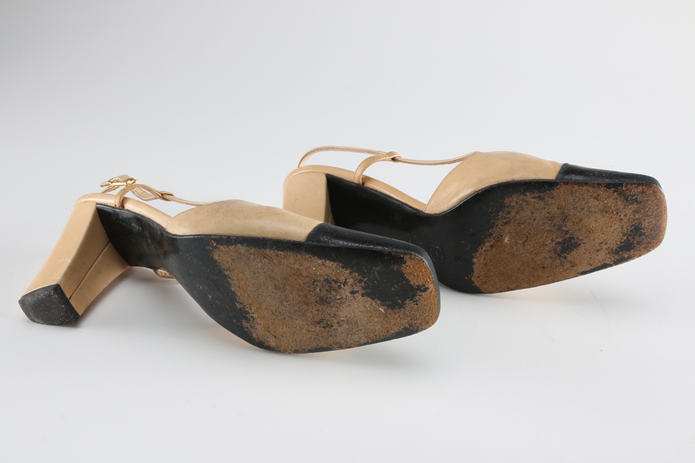 Bruno Magli Closed Toe Slingback Heels