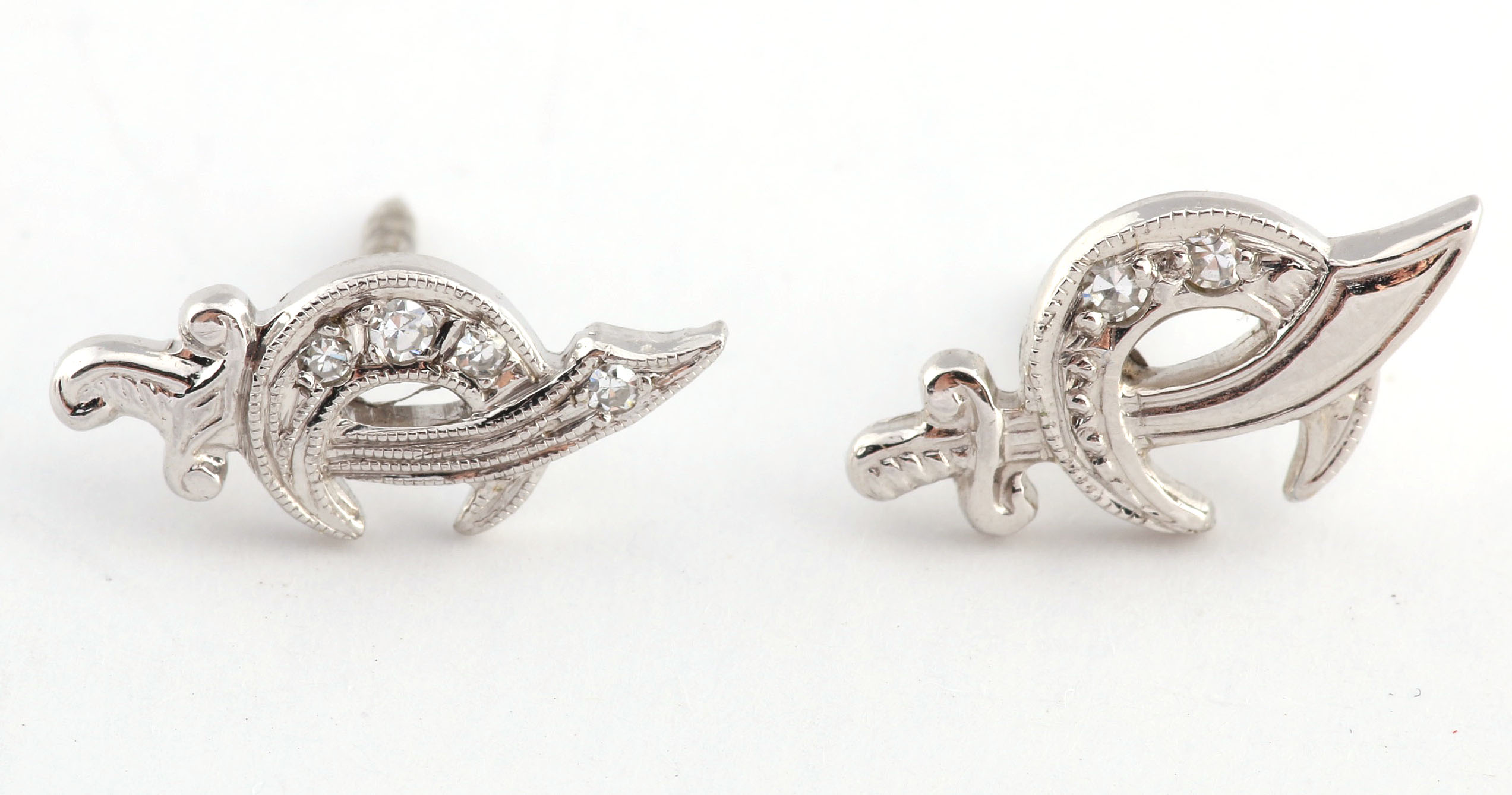 Selection of White Gold Diamond Shriner Signet Lapel Pins and Other