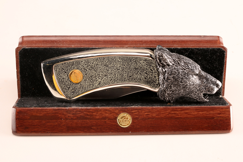 Set of Three Collectible Wolf Knives