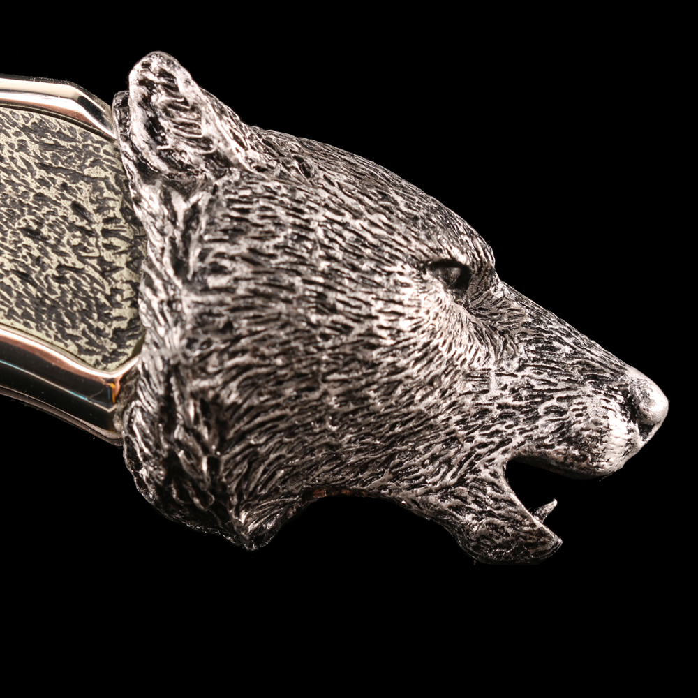 Set of Three Collectible Wolf Knives