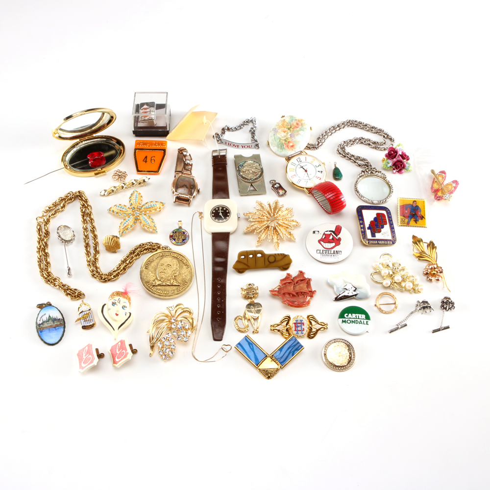 Collection of Vintage Costume Jewelry