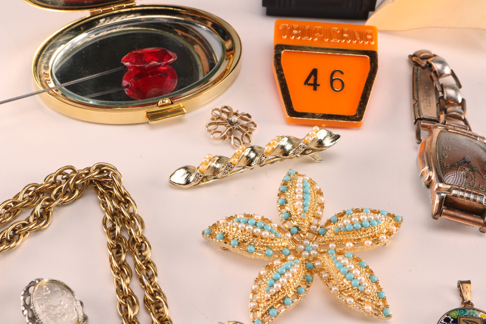 Collection of Vintage Costume Jewelry