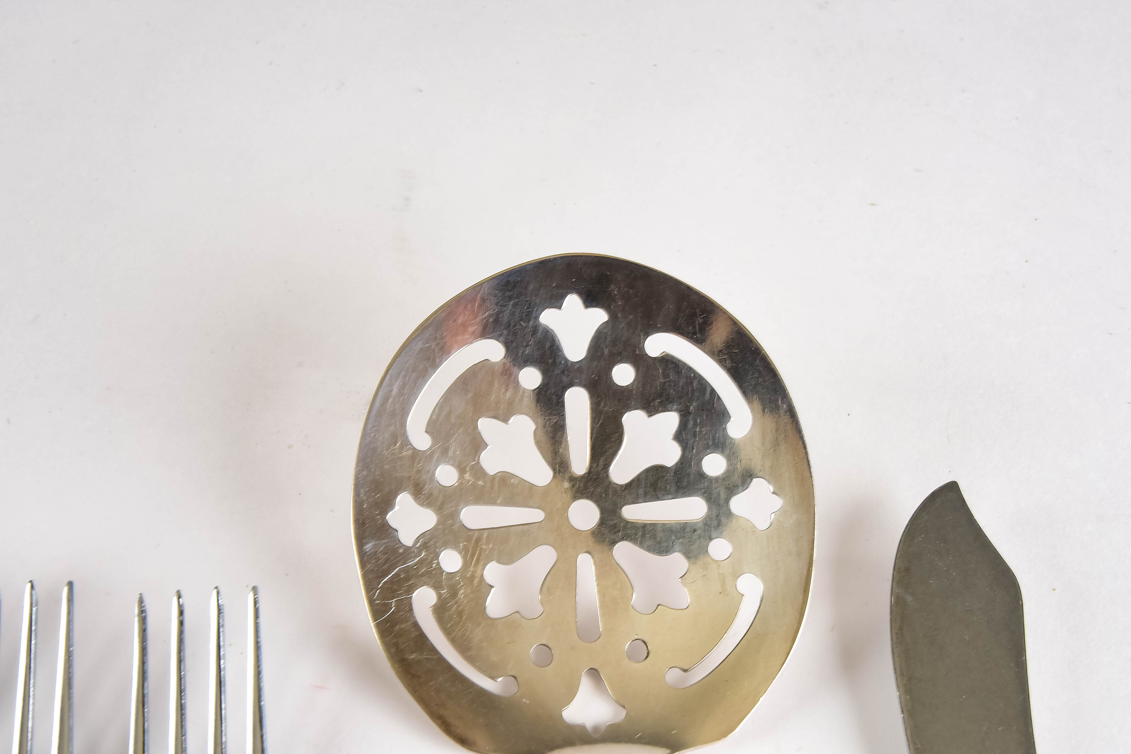 Collection of Vintage Stainless and Bakelite Flatware