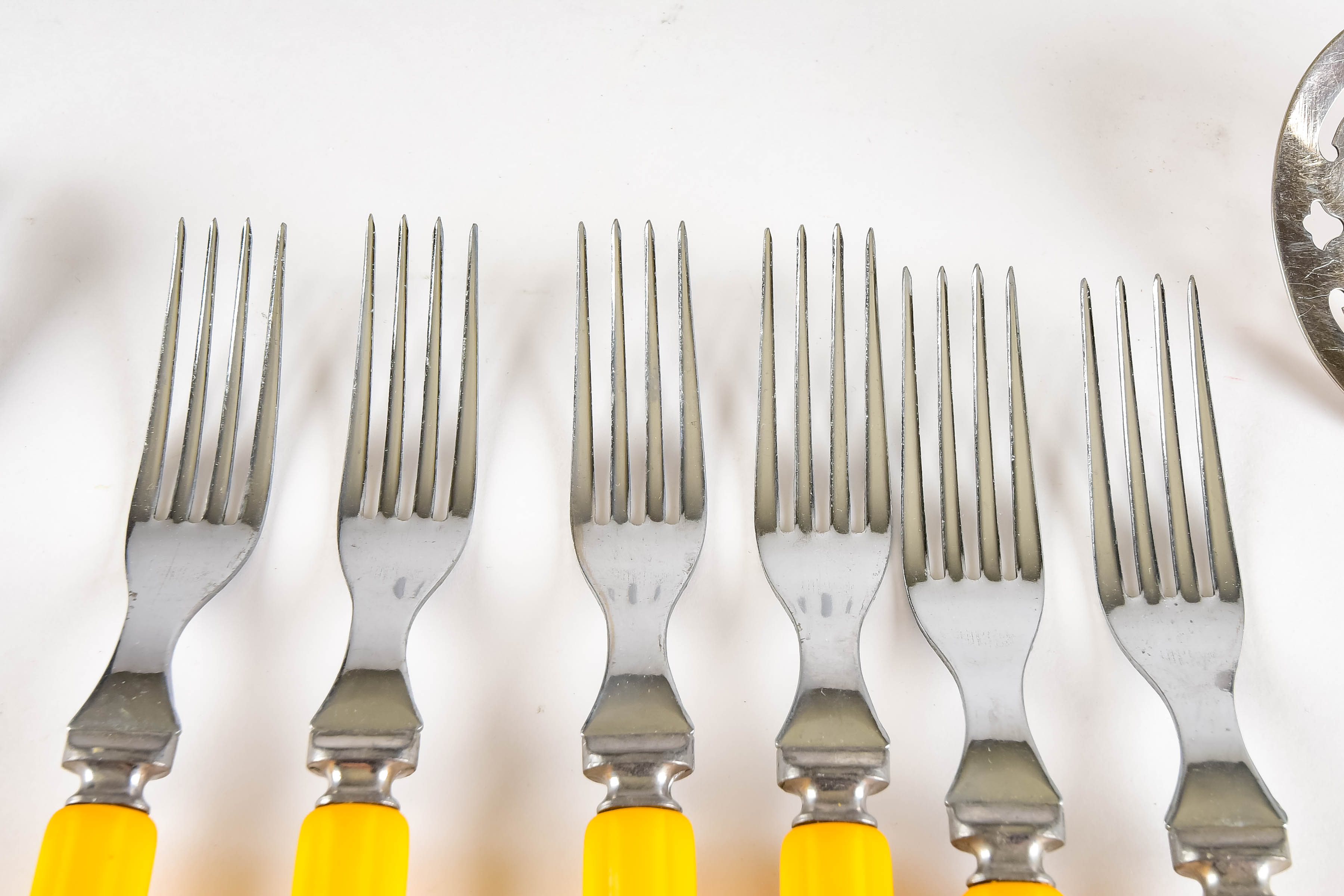 Collection of Vintage Stainless and Bakelite Flatware