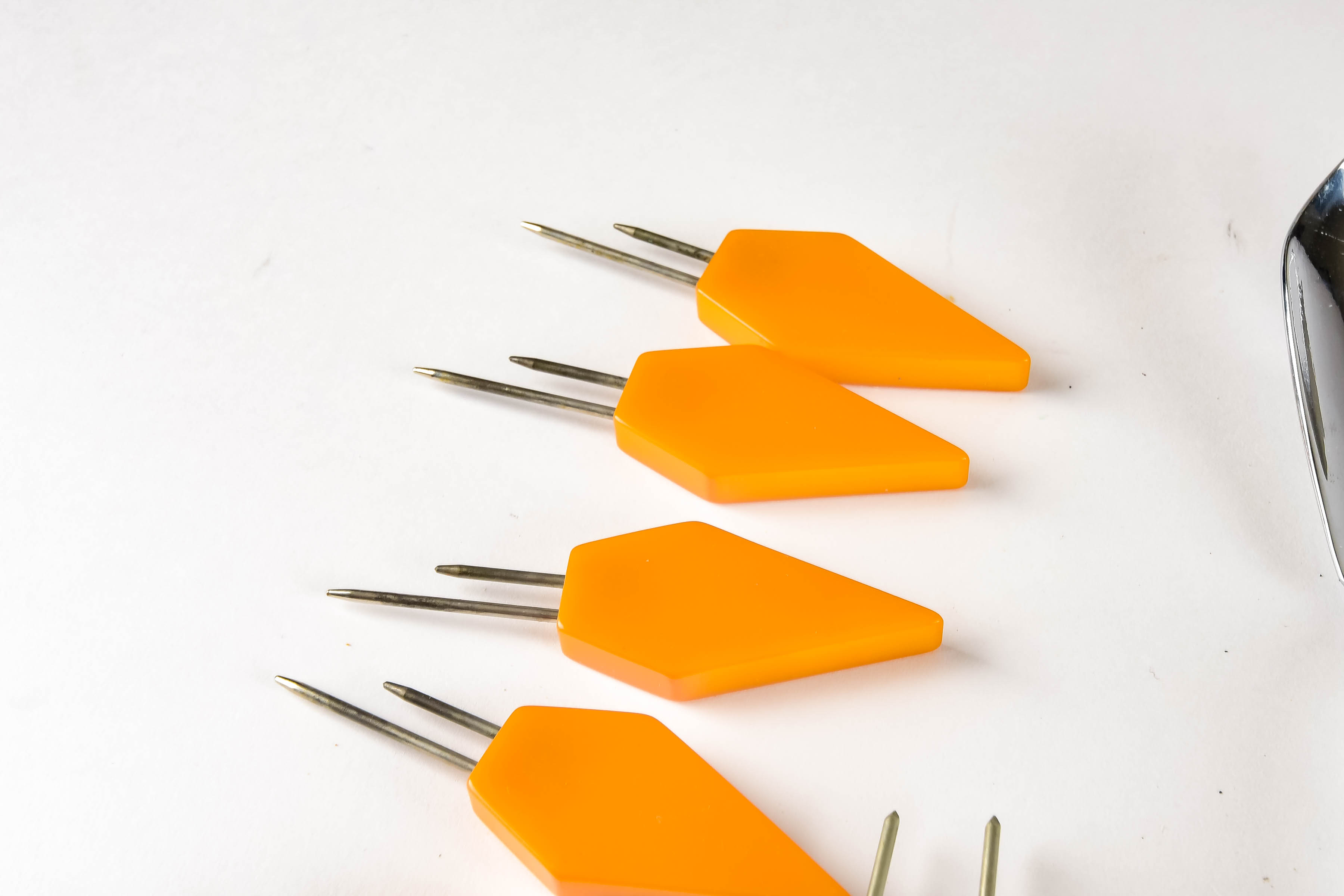 Collection of Vintage Stainless and Bakelite Flatware