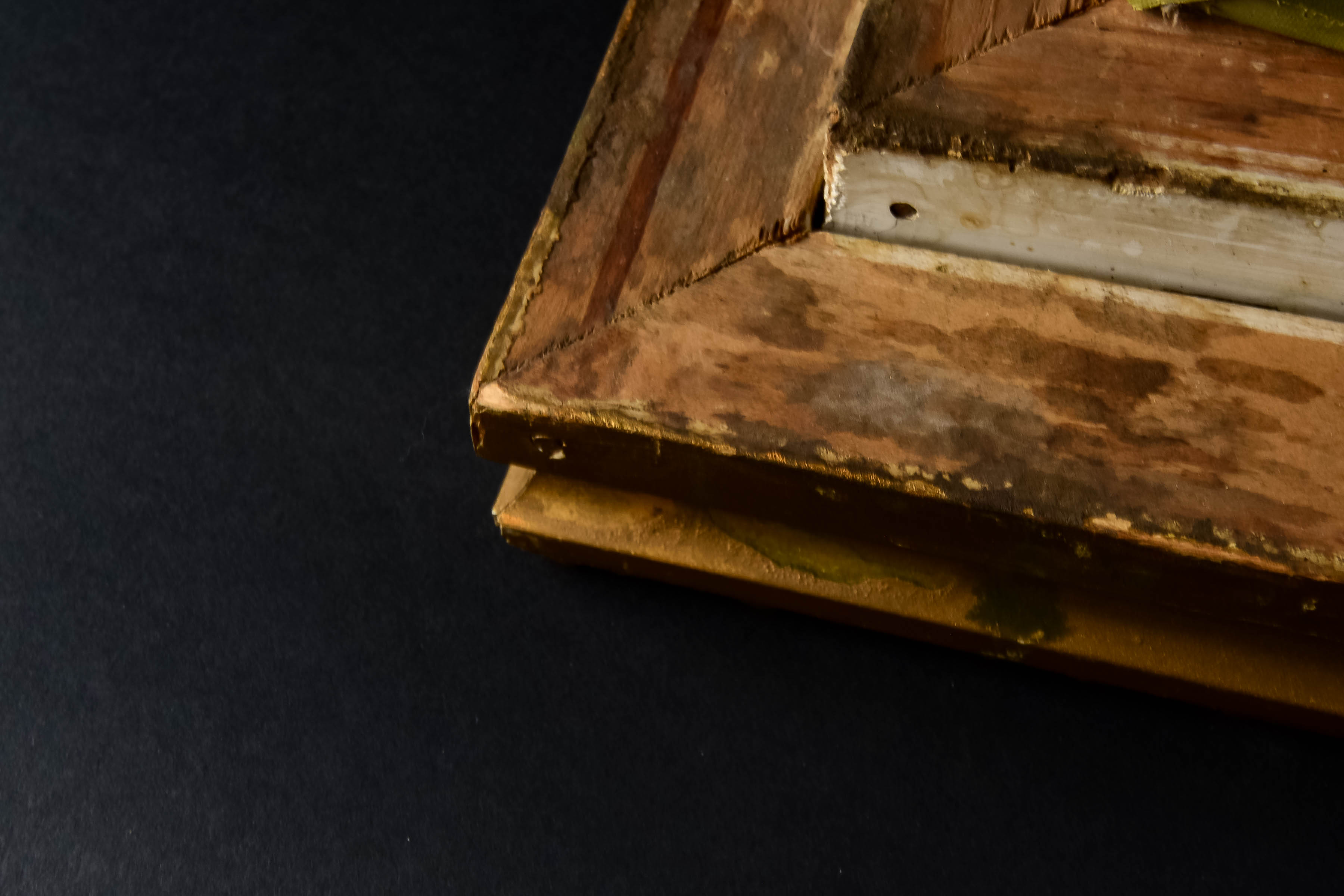 Antique Victorian Mourning Hair Wreath