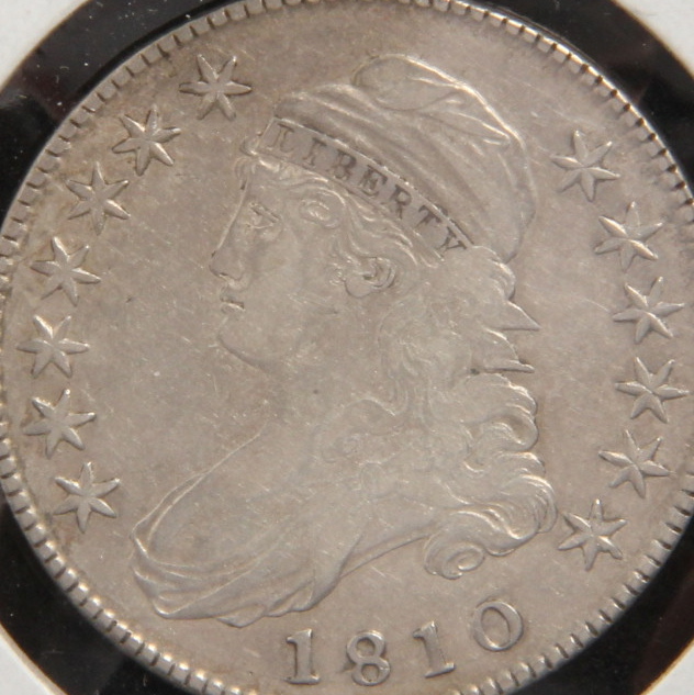 1810 Capped Bust Silver Half Dollar VF