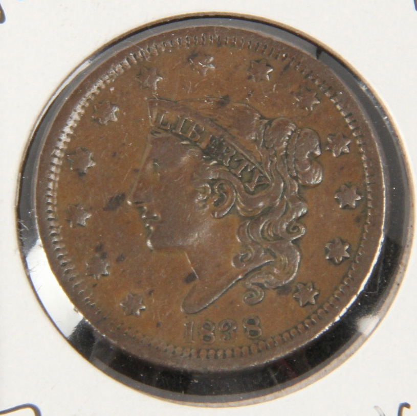 Pair of Coronet Liberty Copper Cents