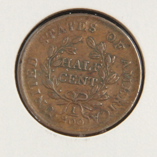 1804 Draped Bust Copper Half Cent VF