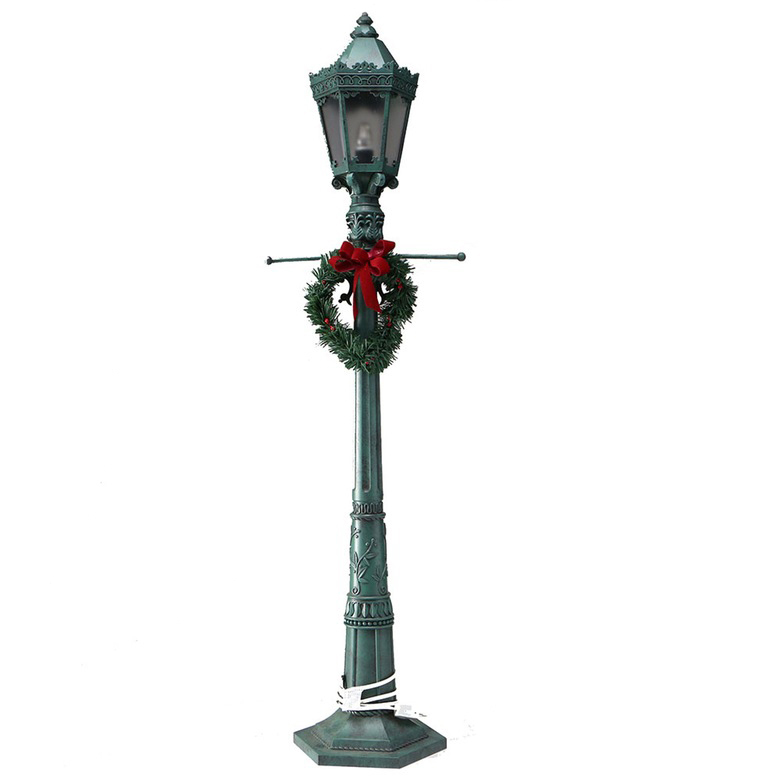 Vintage 36 Inch Christmas Lamp Post Decor
