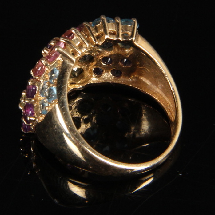 10K Yellow Gold Natural Gemstone Ring