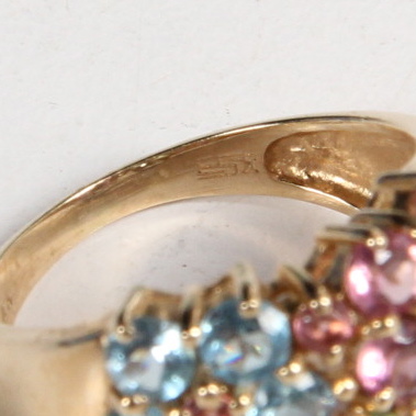 10K Yellow Gold Natural Gemstone Ring