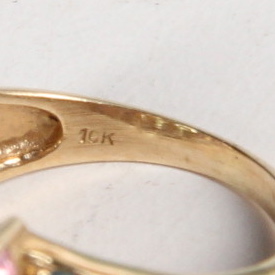 10K Yellow Gold Natural Gemstone Ring