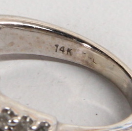 14K White Gold Amethyst and 0.50 CTW Diamond Ring