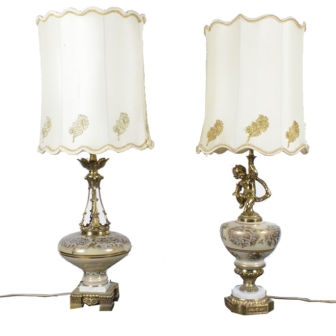 Two Ornate Lamps