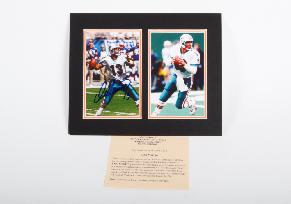 Dan Marino Signed Photo with Certificate Of Authenticity