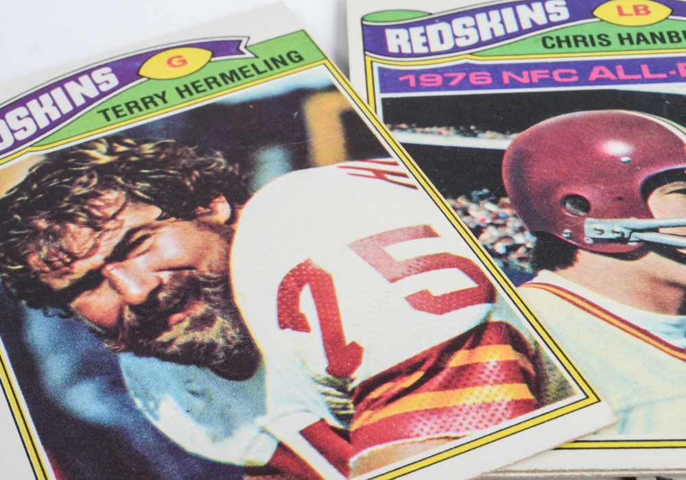 Large Collection of Vintage Football Trading Cards