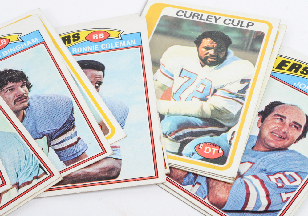 Large Collection of Vintage Football Trading Cards