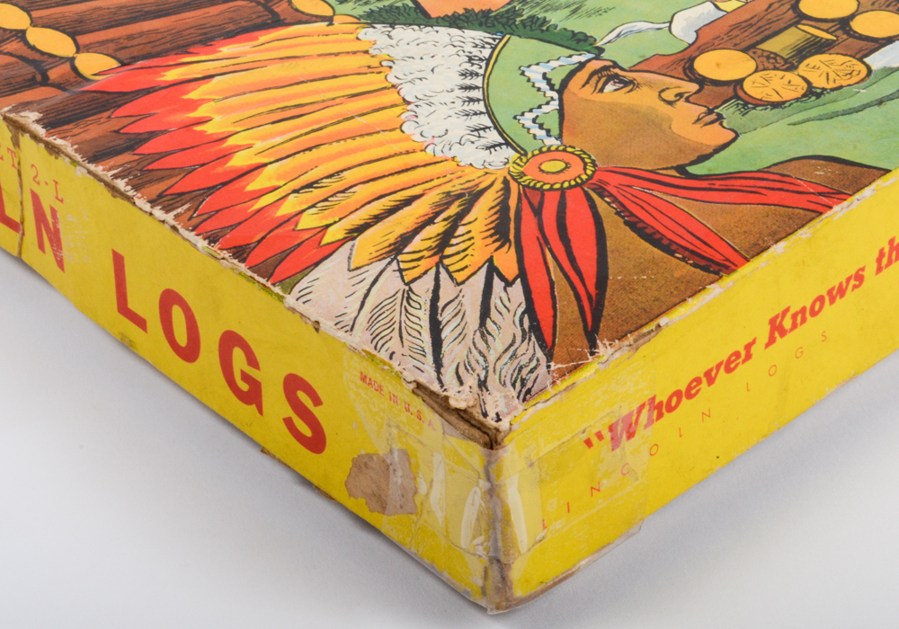 Vintage Lincoln Logs Set