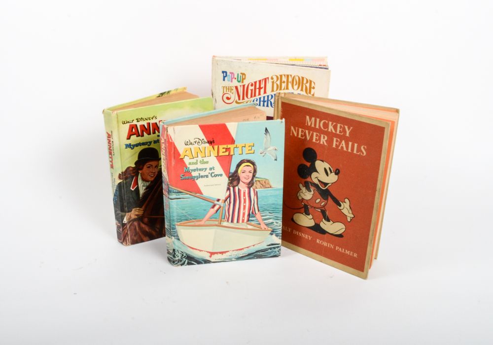 Vintage Children's Books with First Edition Mickey Mouse 1939