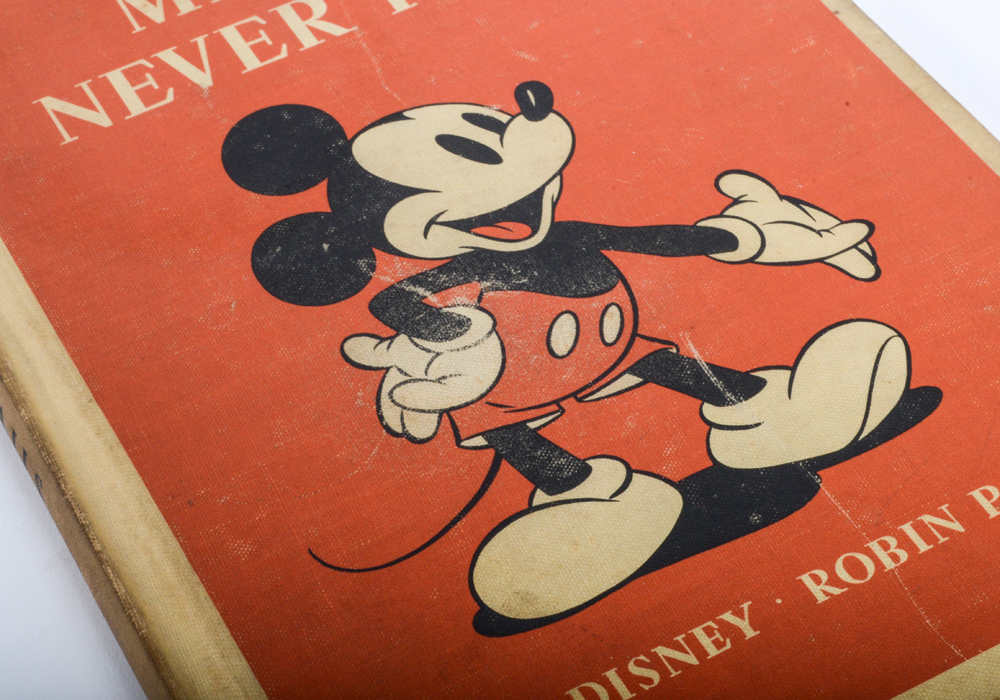 Vintage Children's Books with First Edition Mickey Mouse 1939