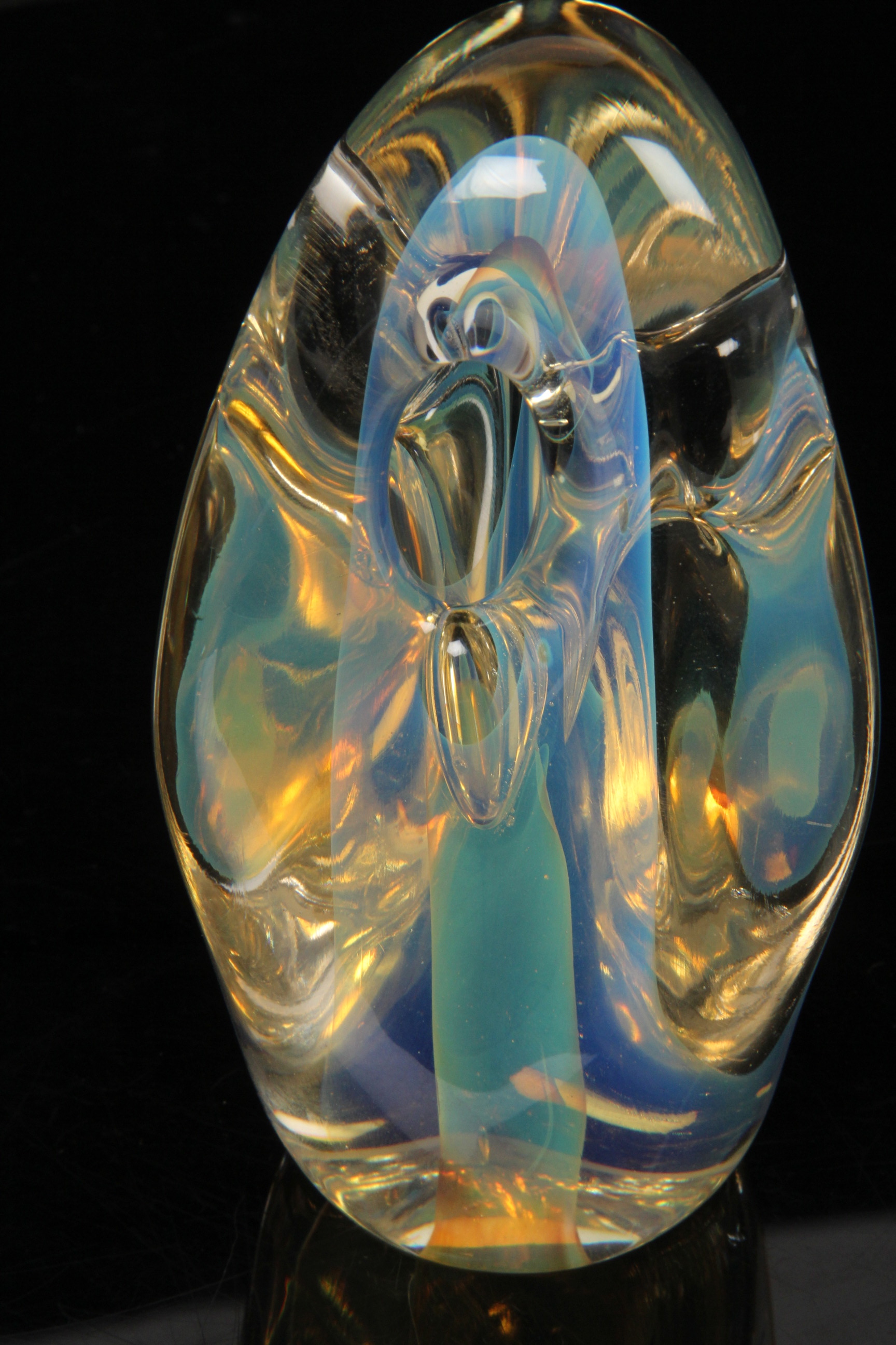 Signed Karnig Art Glass