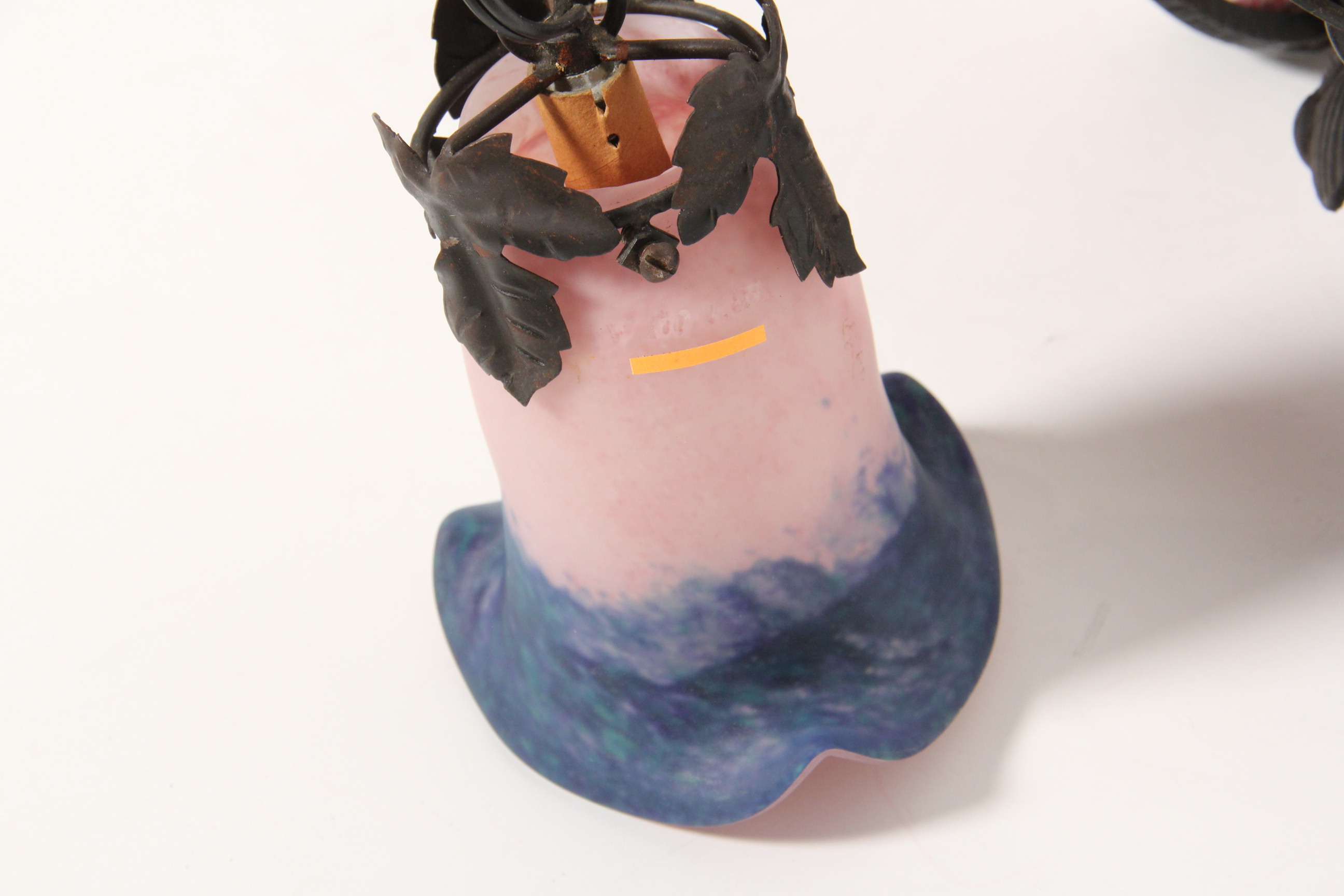 French Art Glass Chandelier by Rossi