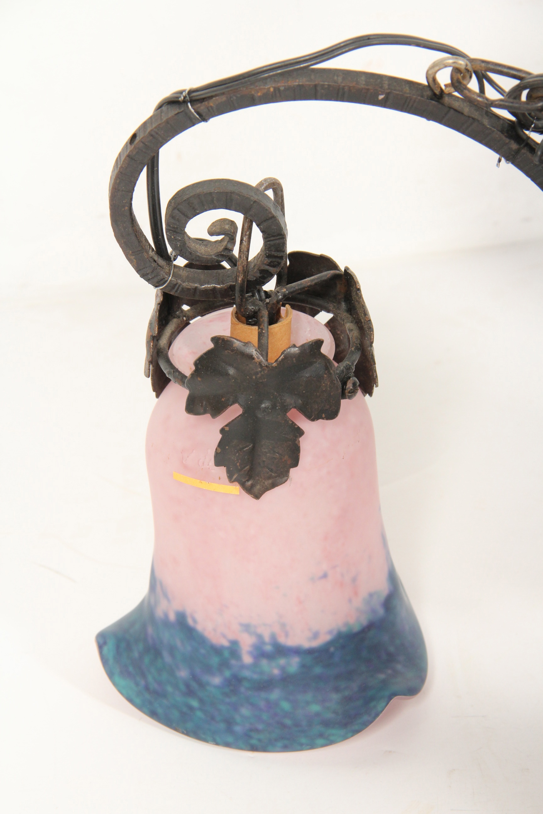 French Art Glass Chandelier by Rossi