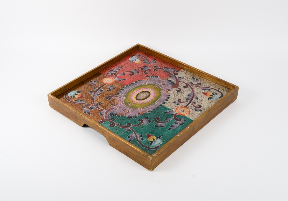 Decorative Floral Tray