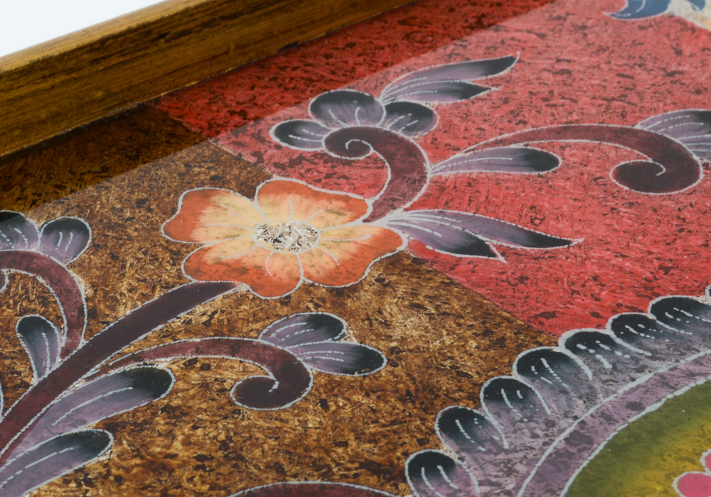 Decorative Floral Tray