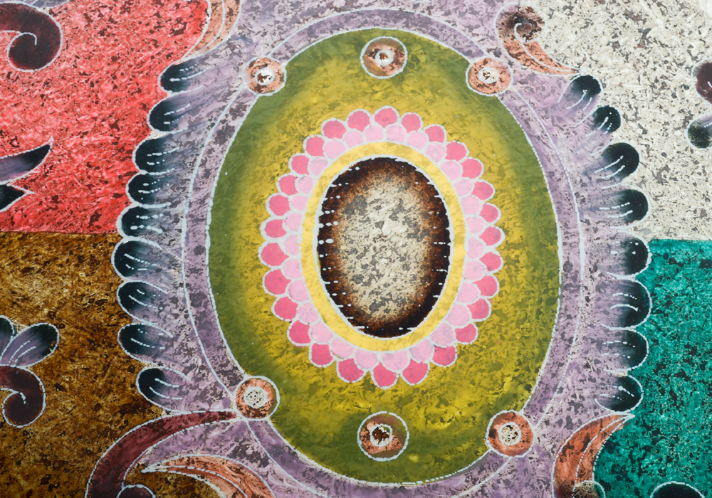 Decorative Floral Tray