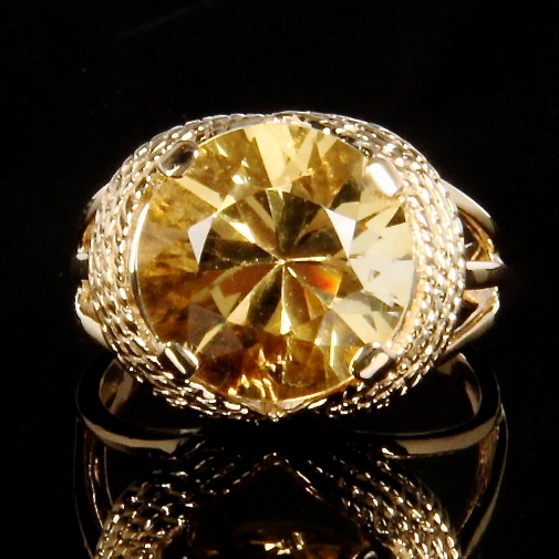 14K Yellow Gold Citrine Ring