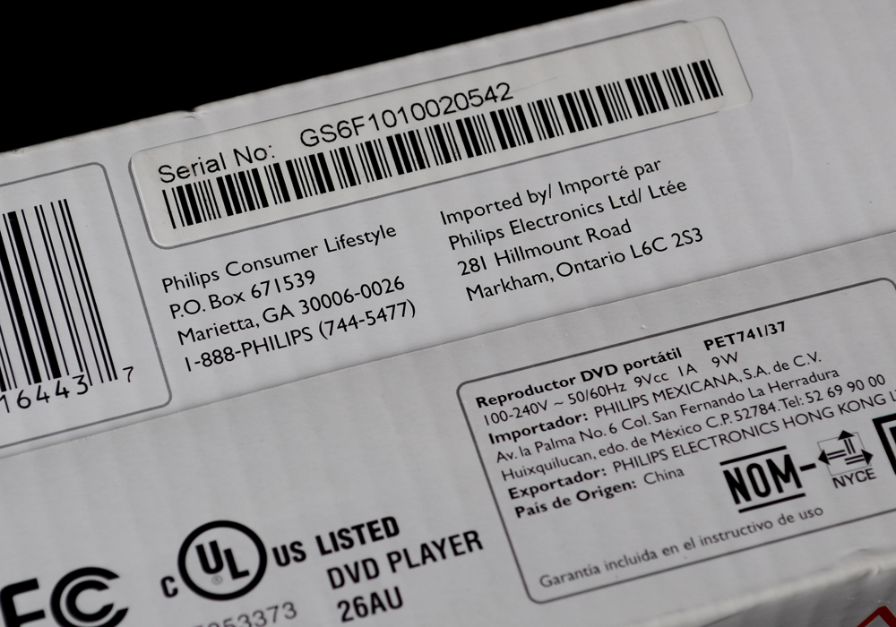 Phillips 7" Widescreen Portable DVD Player