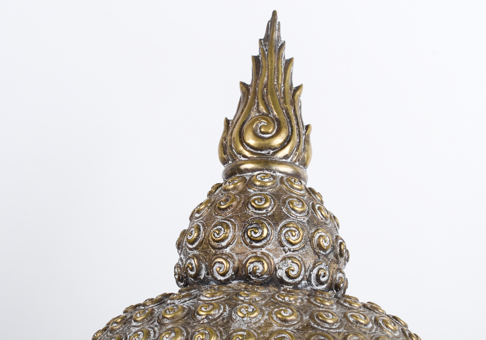 Large Brass Bust Of Buddha