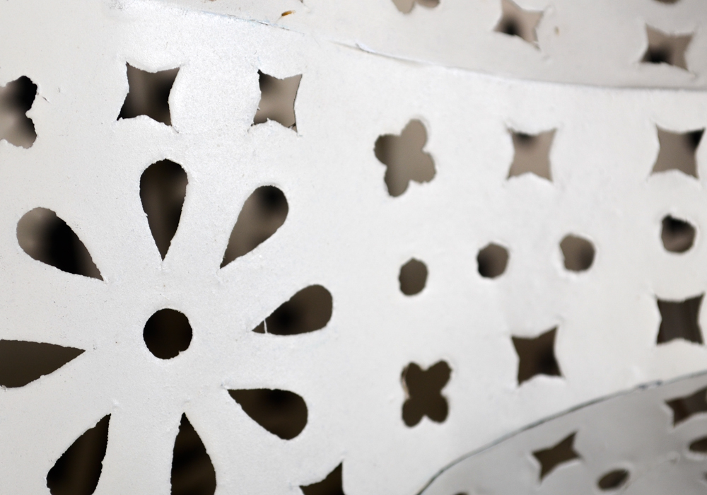 White Lantern Style Hanging Electric Lamp