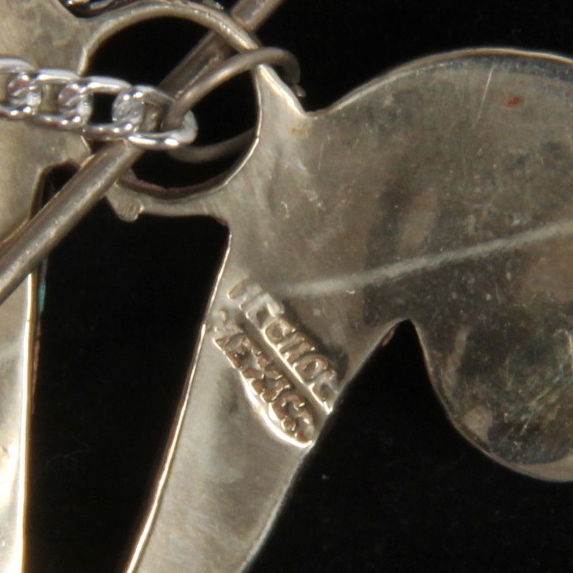 Sterling Silver and Abalone Hair Clip