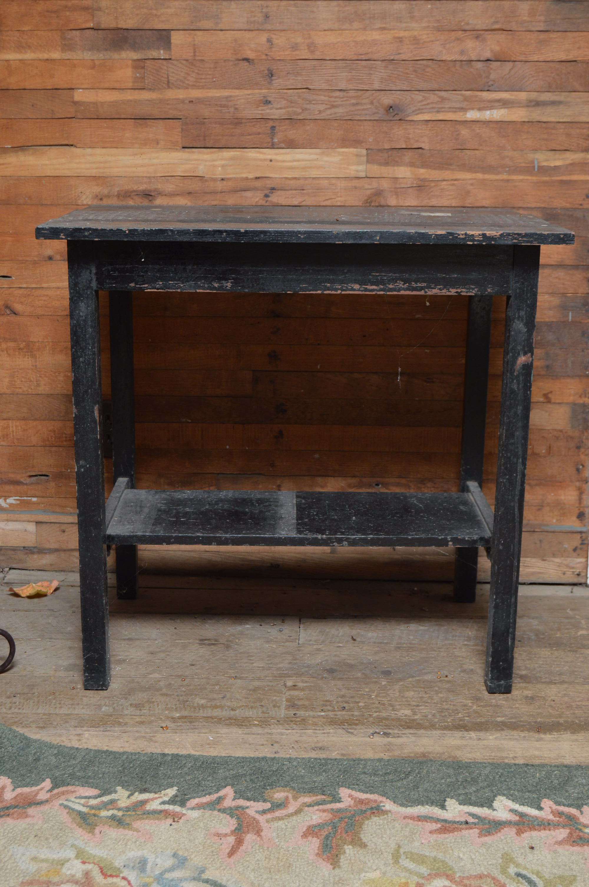 Vintage Black Accent Table
