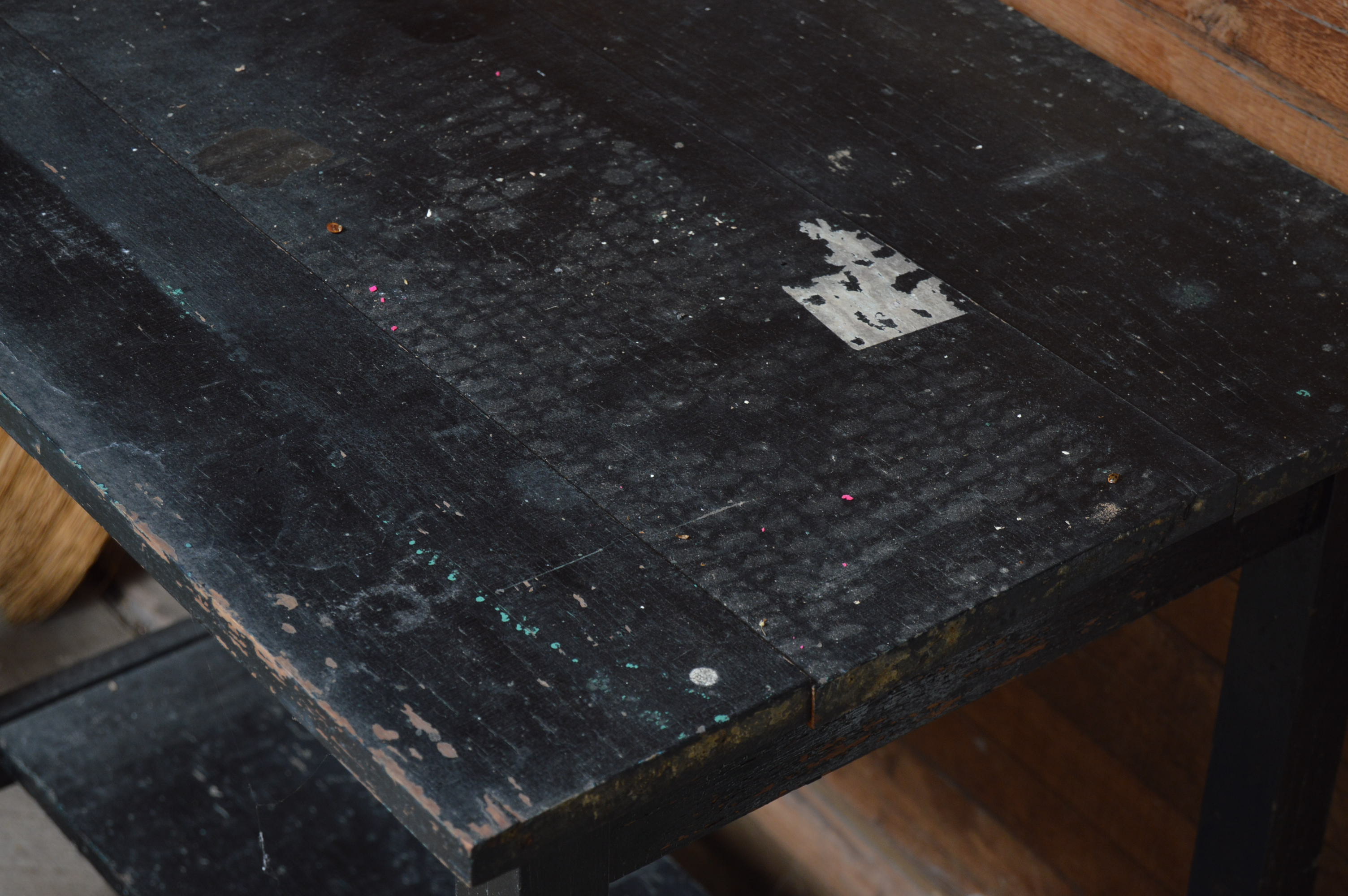 Vintage Black Accent Table