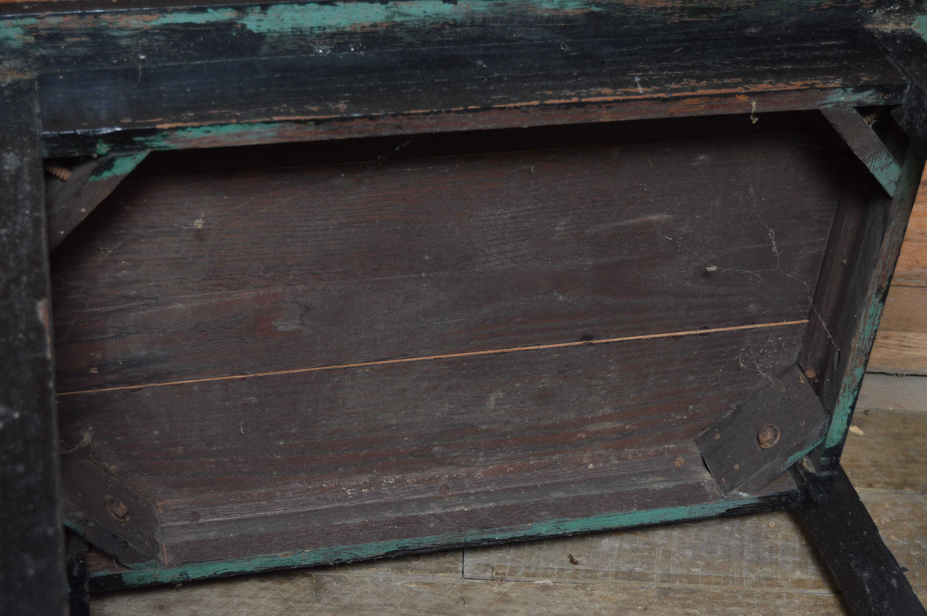 Vintage Black Accent Table