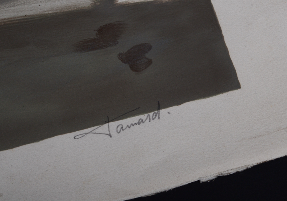 Tamard Signed Artist Proof of Farmhouse In Winter