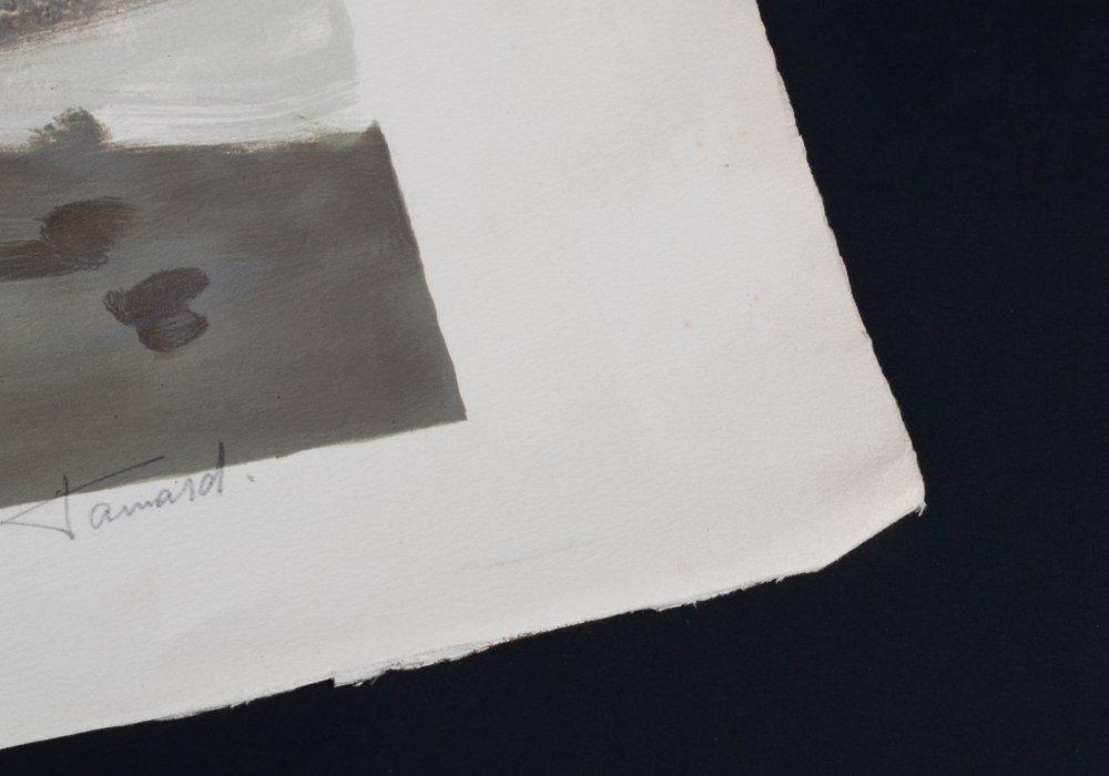 Tamard Signed Artist Proof of Farmhouse In Winter