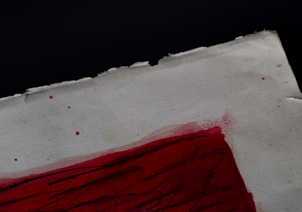 Watercolor on Paper of Hunting Figures