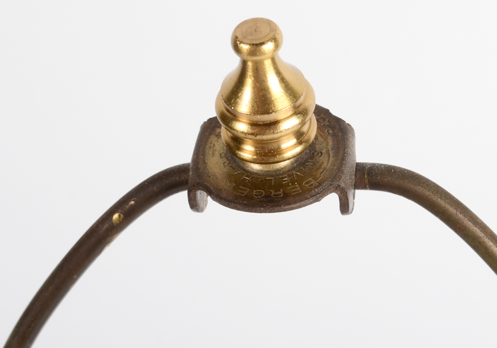 Gargoyle Motif Blue Glass Lamp