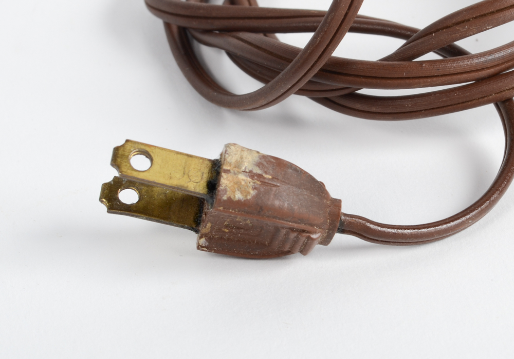 Gargoyle Motif Blue Glass Lamp