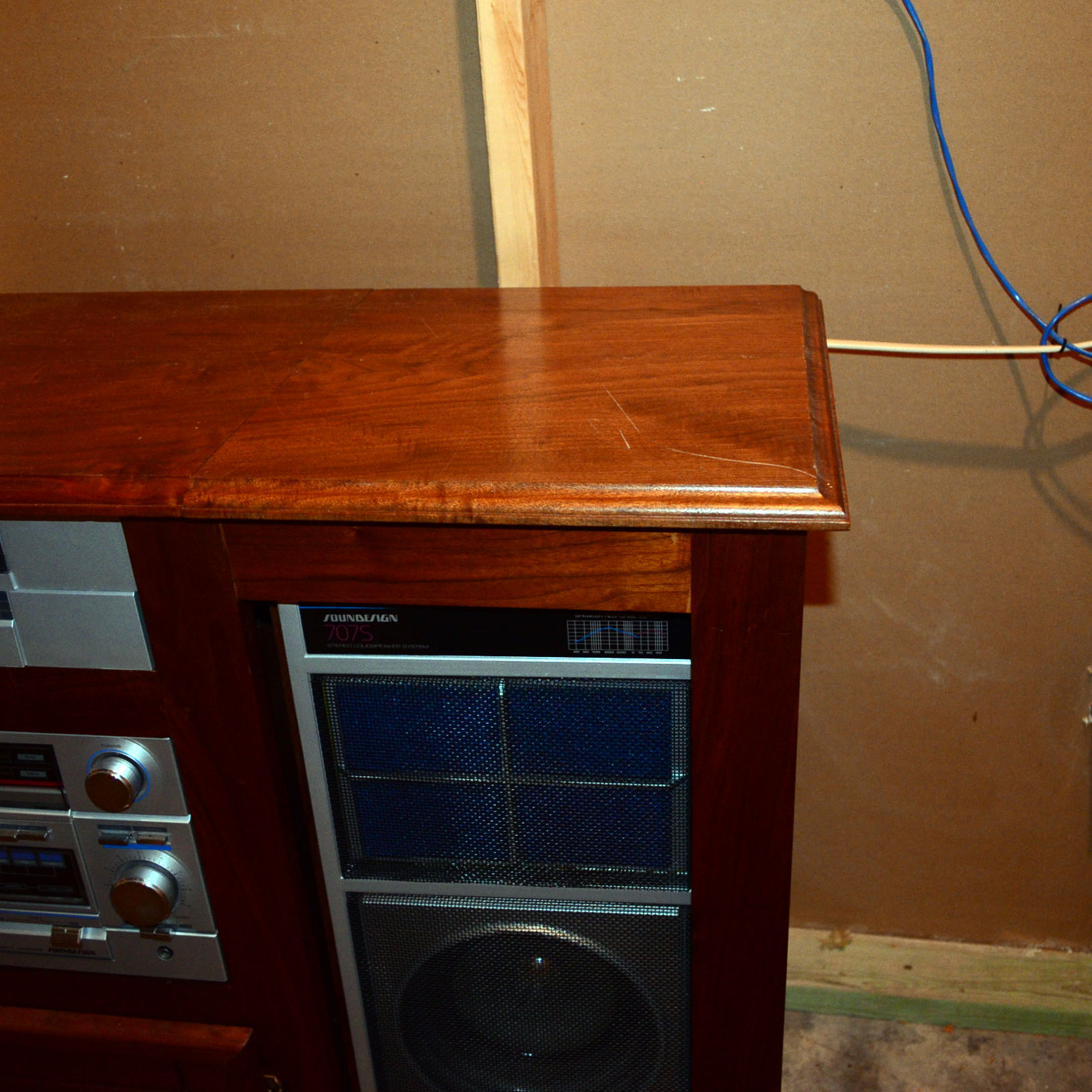 Stereo Cabinet With Soundesign Stereo Equipment