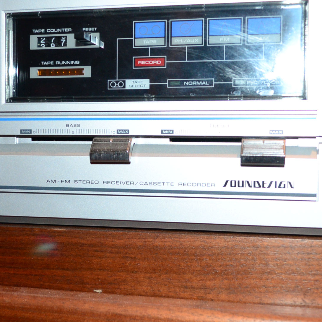 Stereo Cabinet With Soundesign Stereo Equipment